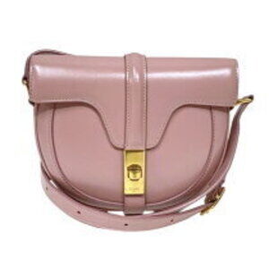 Celine Besas Shoulder Bag Pink Gold Calf